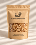 The Good Fat Pantry cinnamon and sugar macadamia nut pieces in a 100g pouch